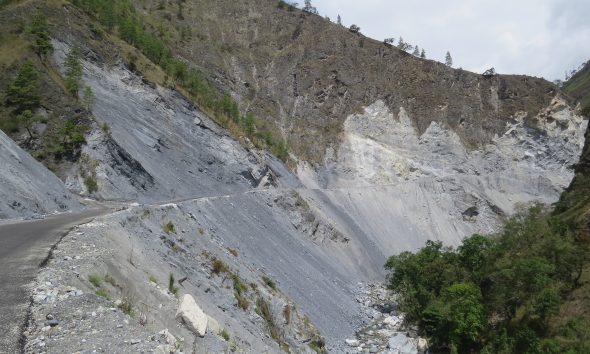 Himalayan landslide-prone terrain