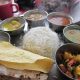 Traditional Indian thali meal