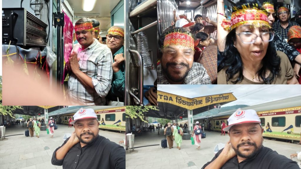 The atmosphere in the Bharat Gaurav train was filled with Krishna: Devotees celebrated the birth festival with great pomp under the leadership of Jagdish Chandra Bariya (Jagu Dada)