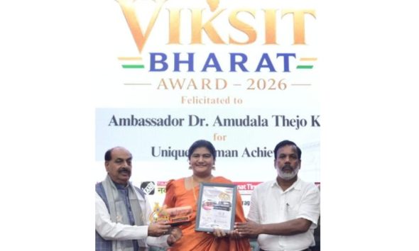 Ambassador Dr. Thejo Kumari Amudala Honoured with Rashtra Ratna Award 2026 and Viksit Bharat Award 2026